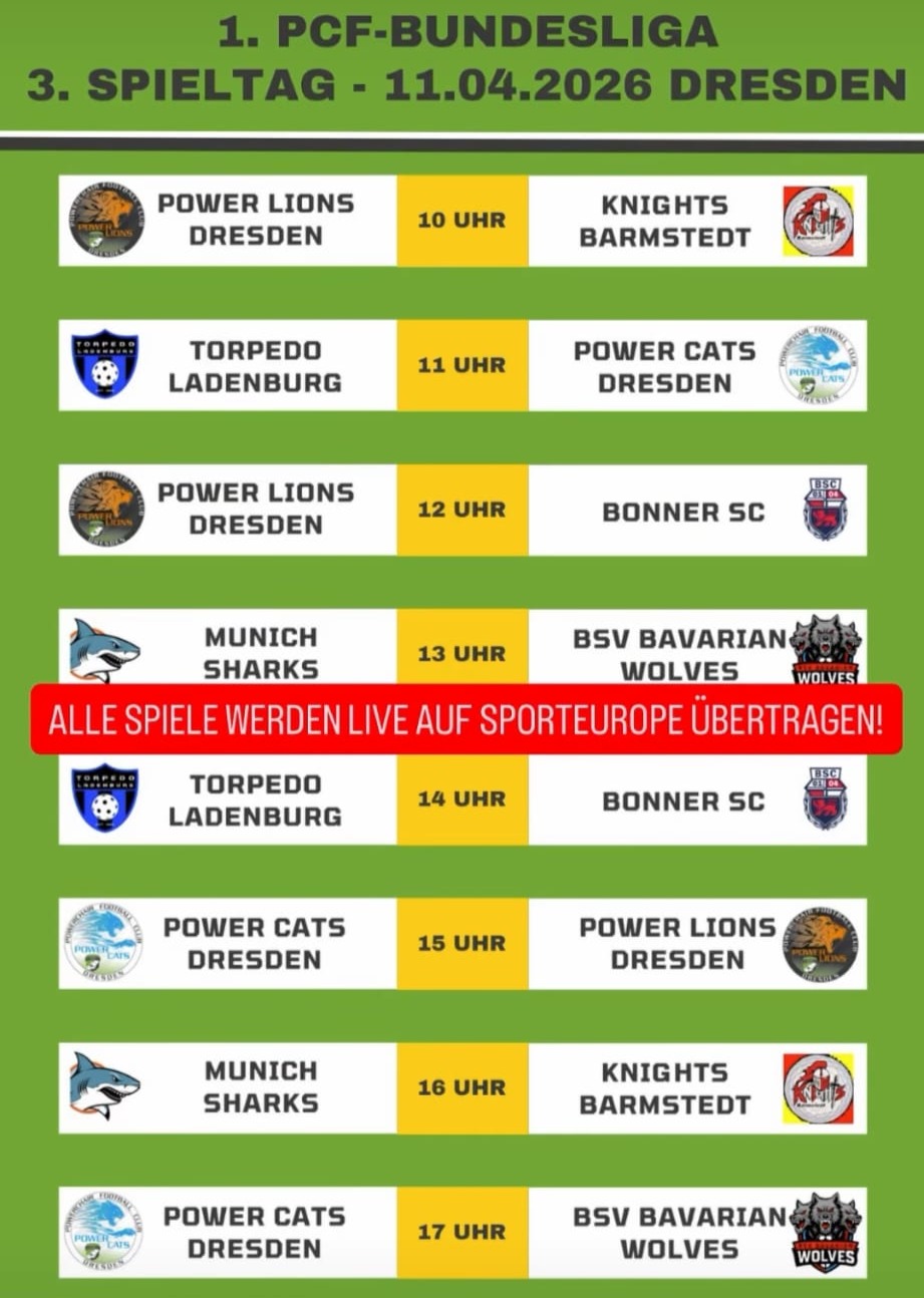 ***NEU**** Live vom 3. Spieltag